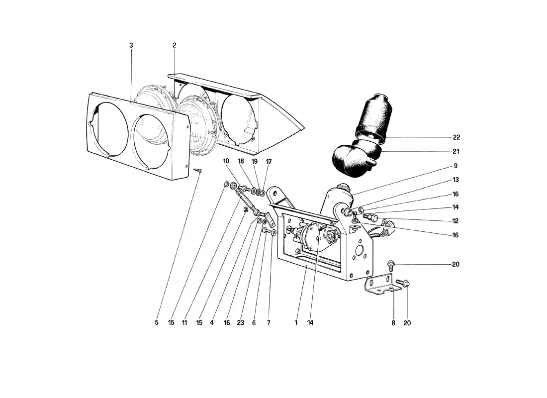 Headlights Lifting Device