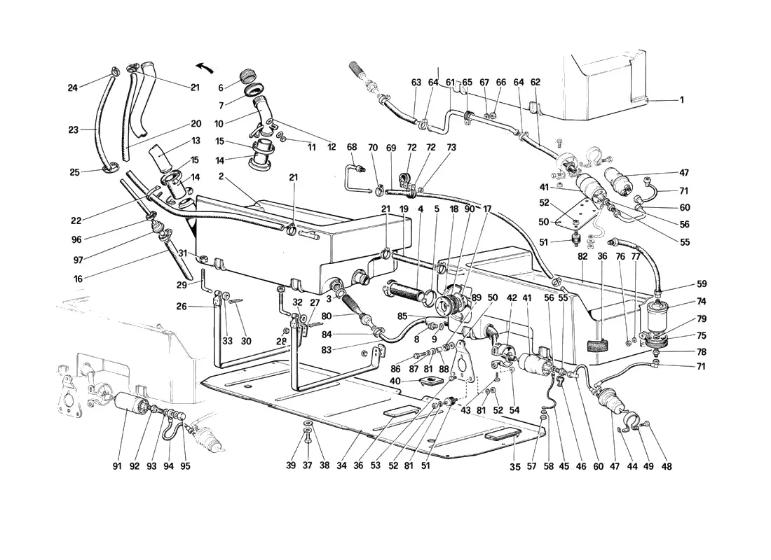 Fuel Pump And Pipes (Quattrovalvole)