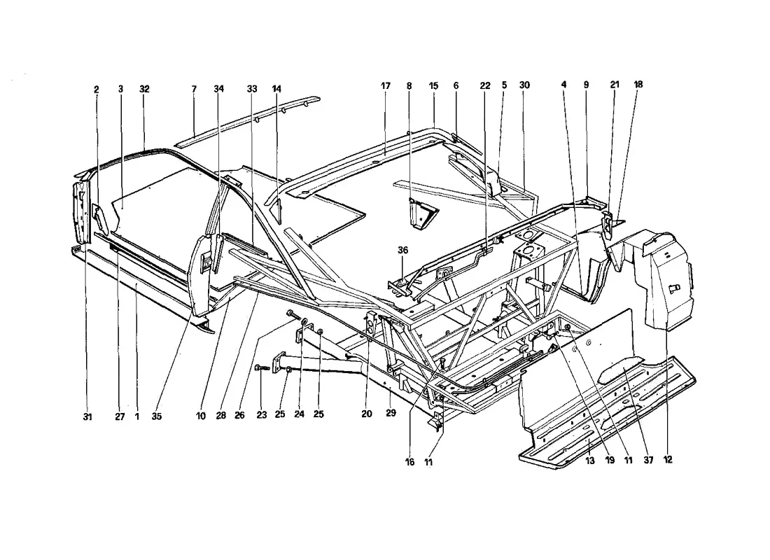 Body Shell - Inner Elements - Quattrovalvole