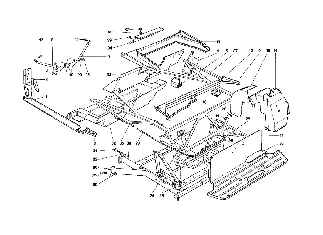 Body Shell - Inner Elements - Cabriolet