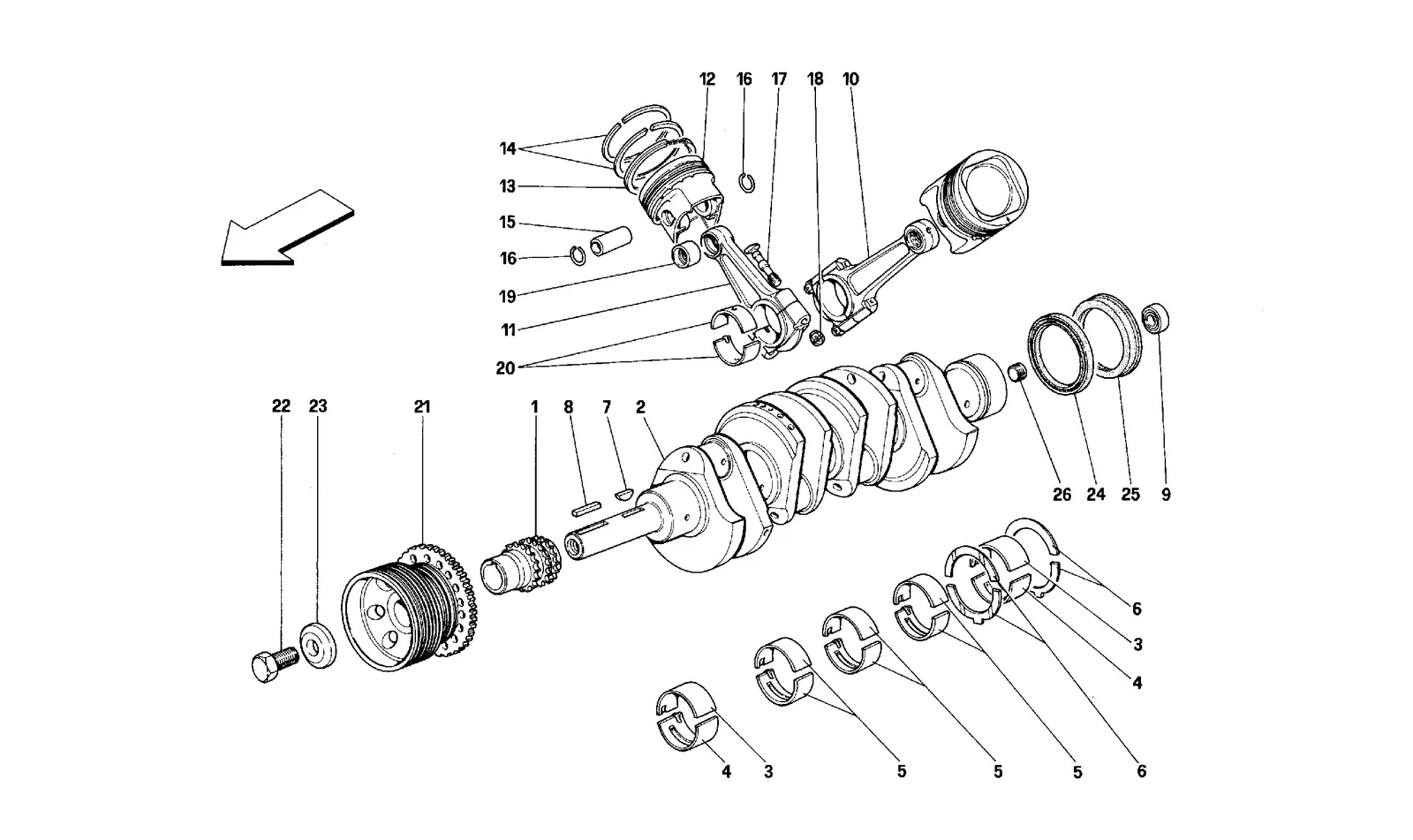 Crankshaft - Connecting Rods And Pistons