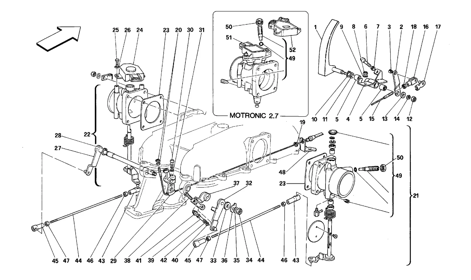 Throttle Housing And Linkage