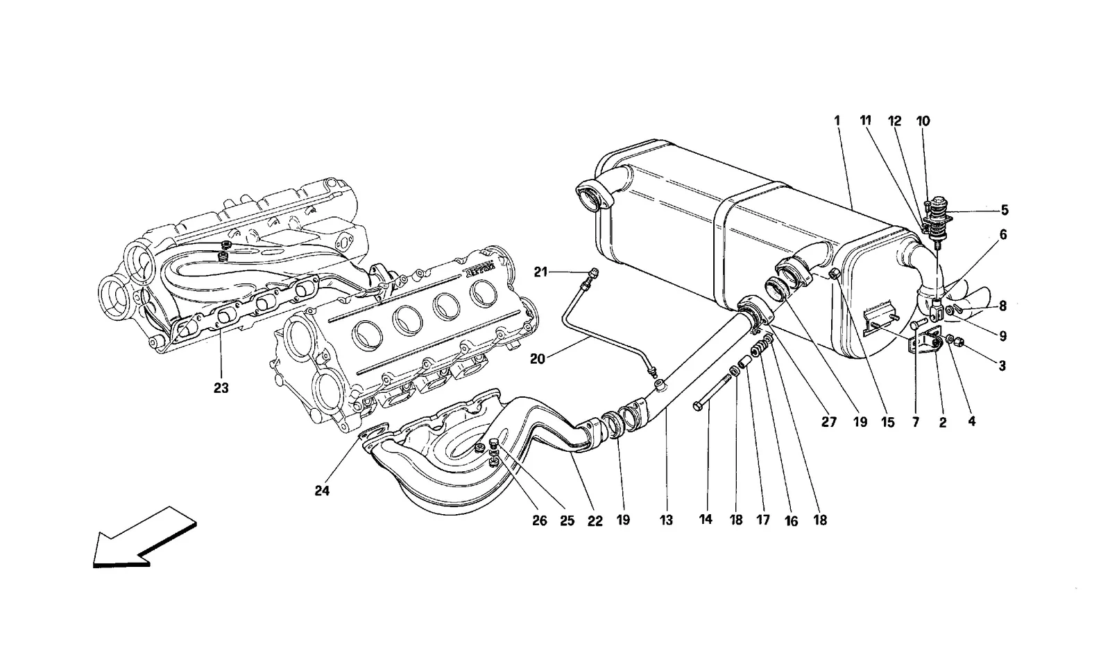 Exhaust System -Not For Cars With Catalysts And 77Db-