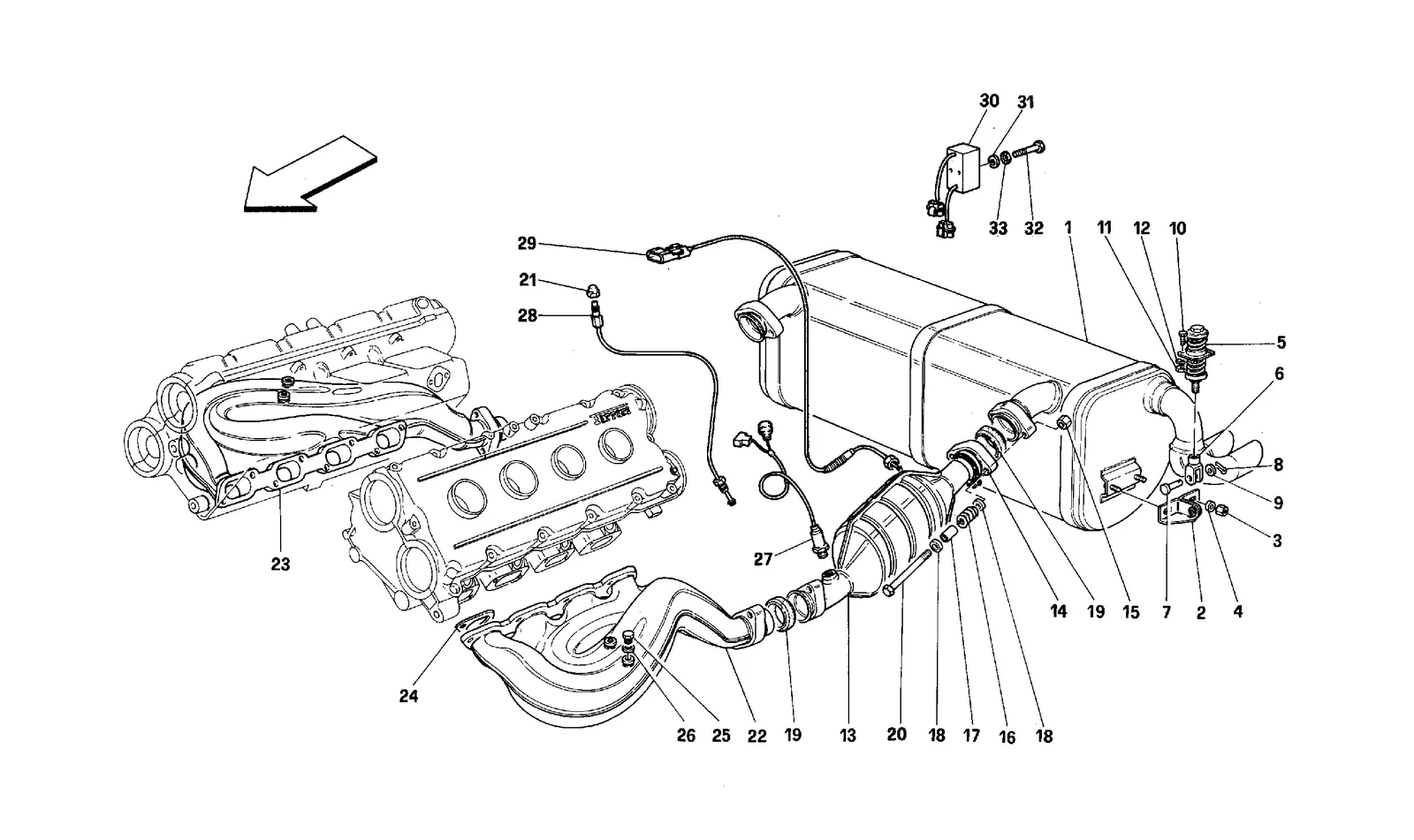 Exhaust System -For Cars With Catalysts And 77Db-
