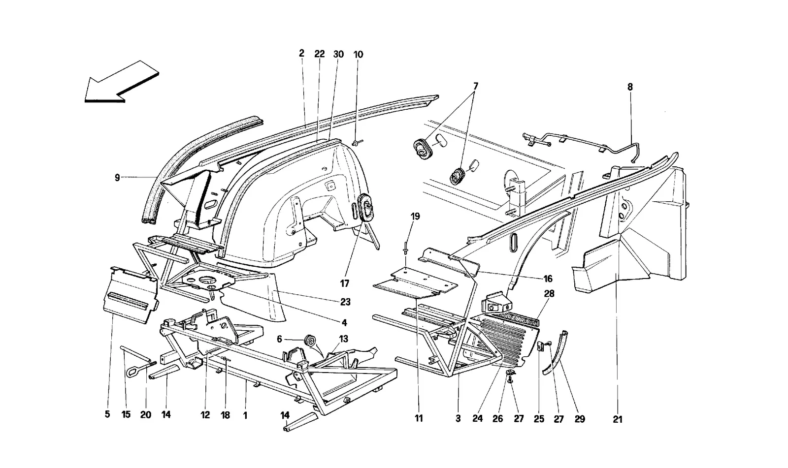 Body Shell: Inner Element - Front Part