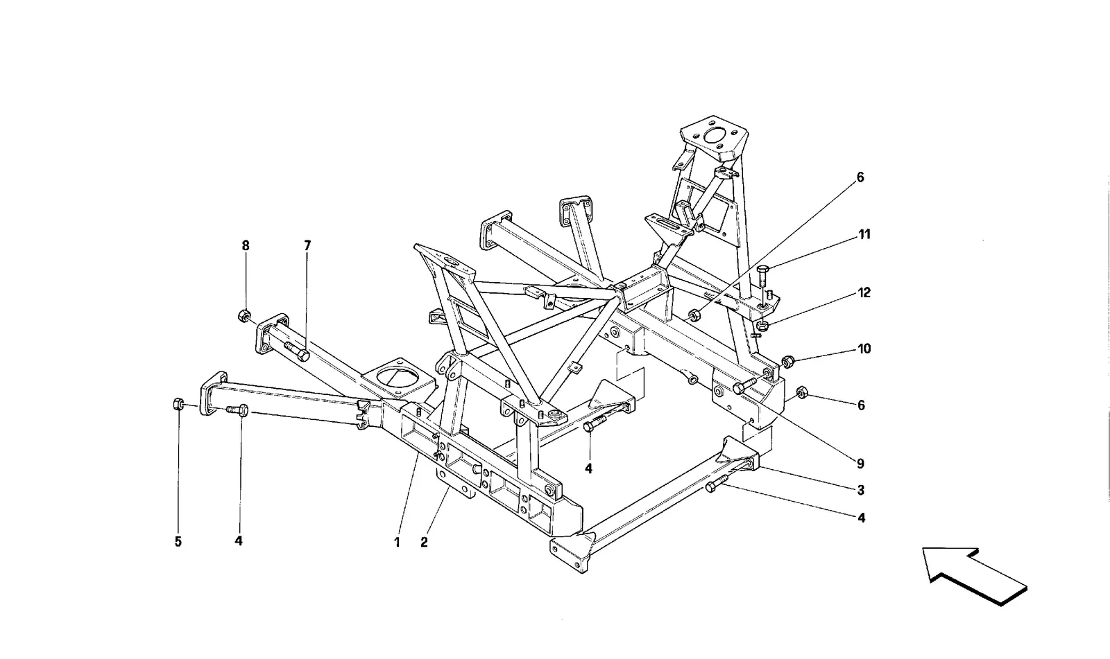 Rear Removable Frame -Valid For Cars With 3P-