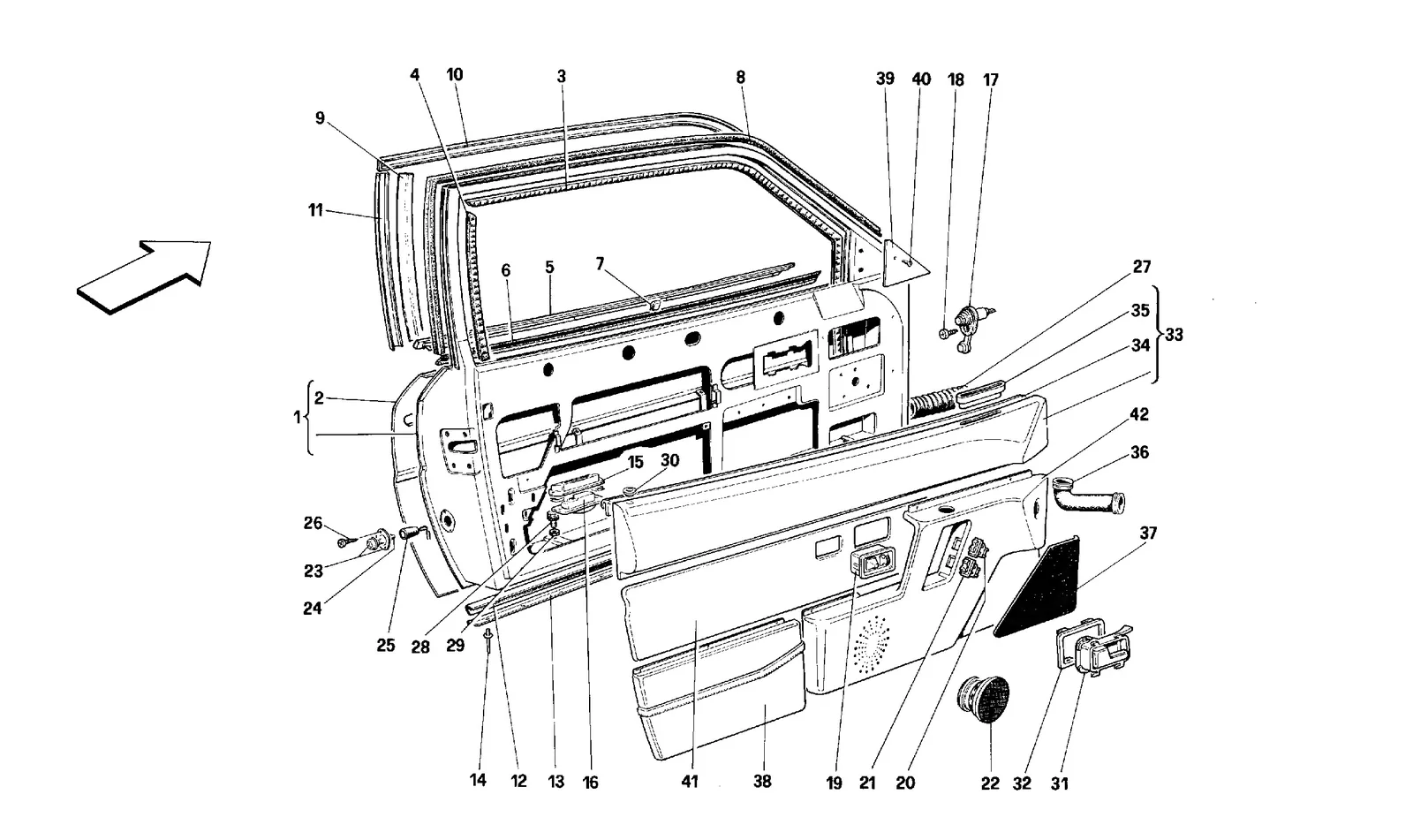Doors - Coupé - Framework And Linings