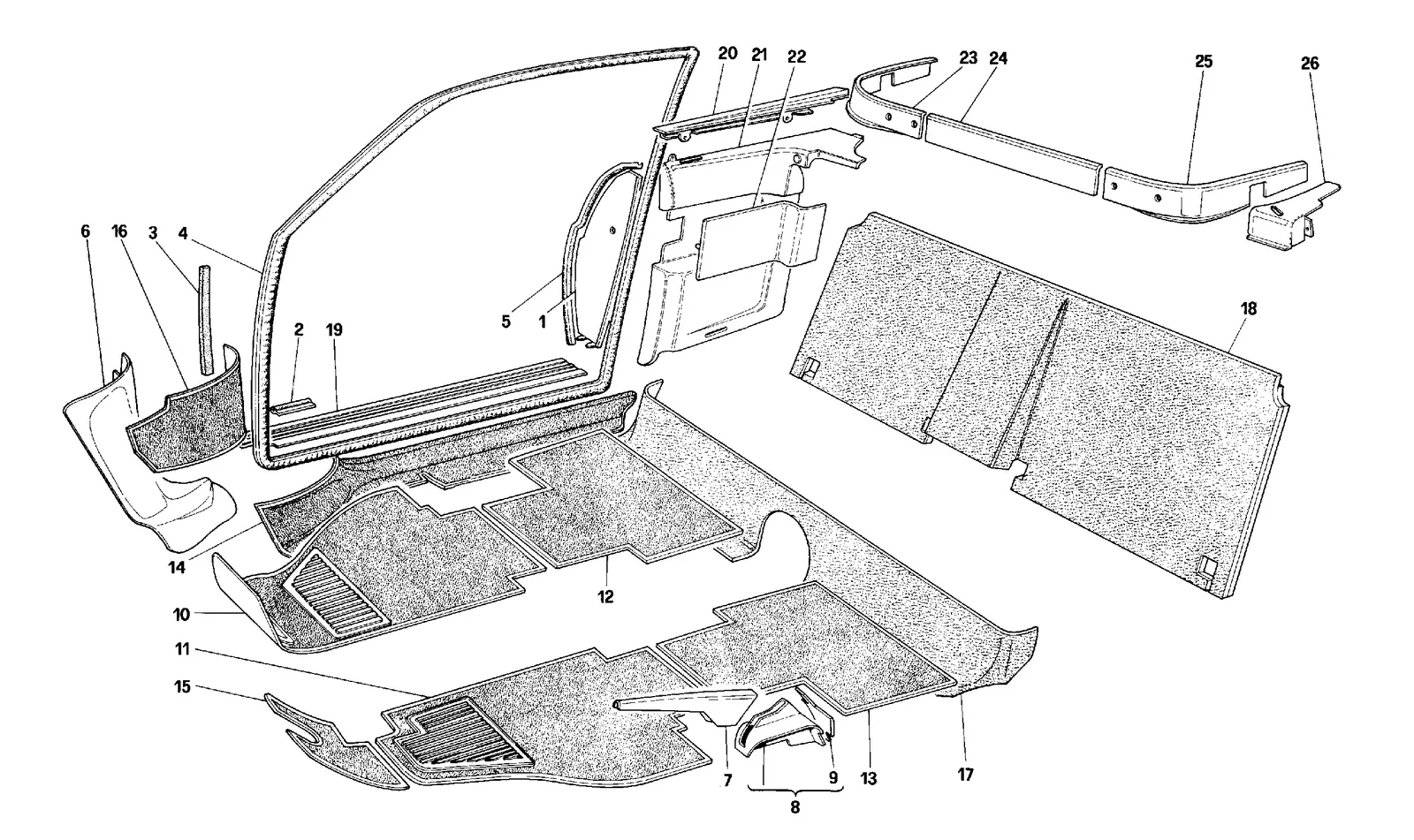 Carpets And Inner Lining - Coupé -