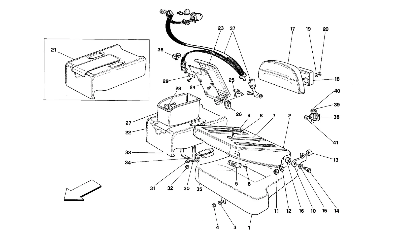 Seats And Rear Safety Belts - Coupé -