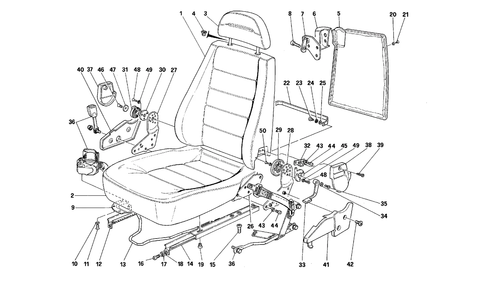 Front Seats -Valid For Passive Belts-