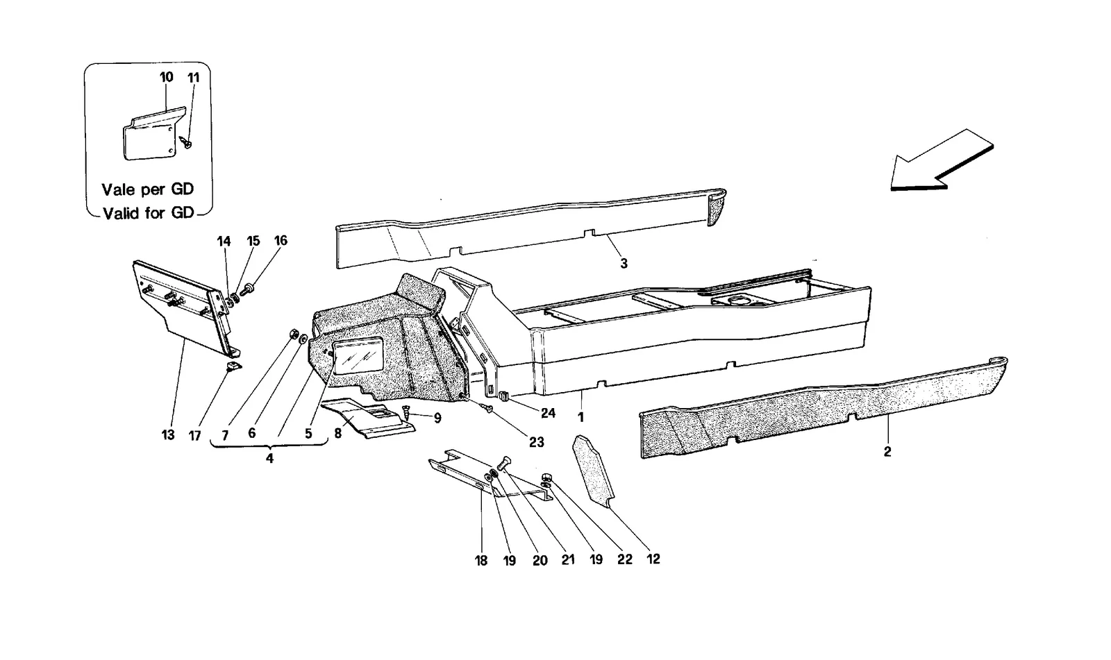 Tunnel - Framework And Linings - Coupé -