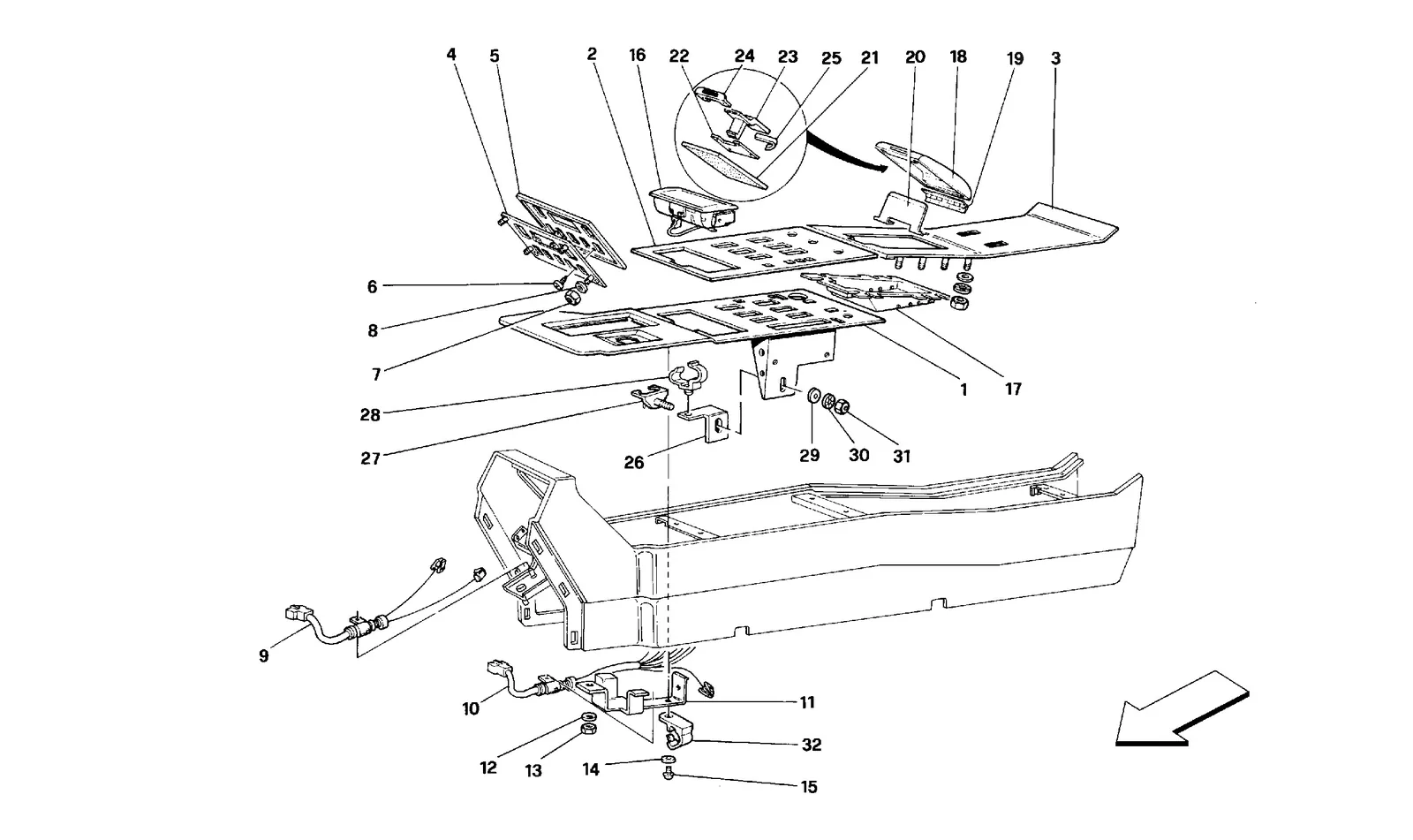 Tunnel - Components -Cabriolet-