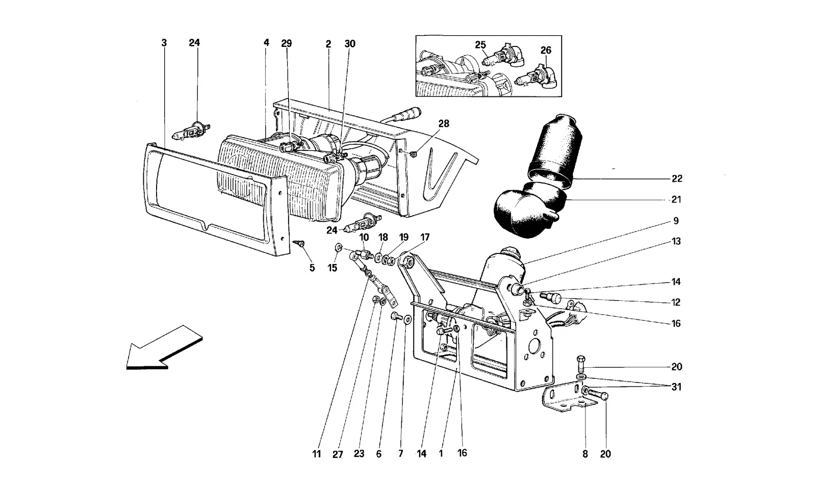 Headlights Lifting Device And Headlights