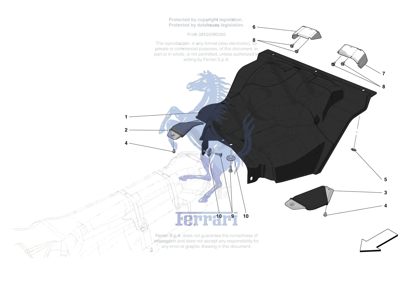 Ferrari Monza SP1 [MECHANICAL SYSTEM] - D.12 - TANK MOUNTS exploded diagram