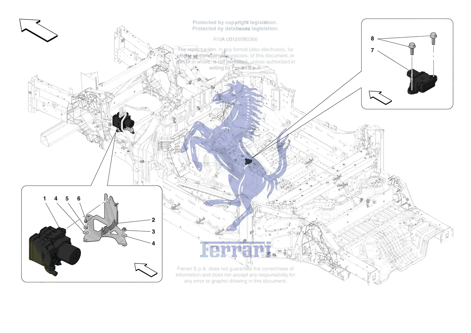 Ferrari Monza SP1 [MECHANICAL SYSTEM] - D.24 - ABS ASR SYSTEM exploded diagram