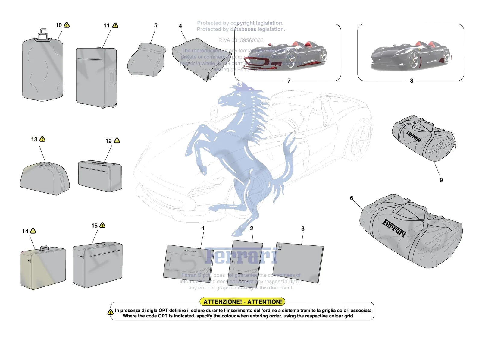 Ferrari Monza SP1 [MECHANICAL SYSTEM] - D.39 - OTHER ACCESSORIES exploded diagram