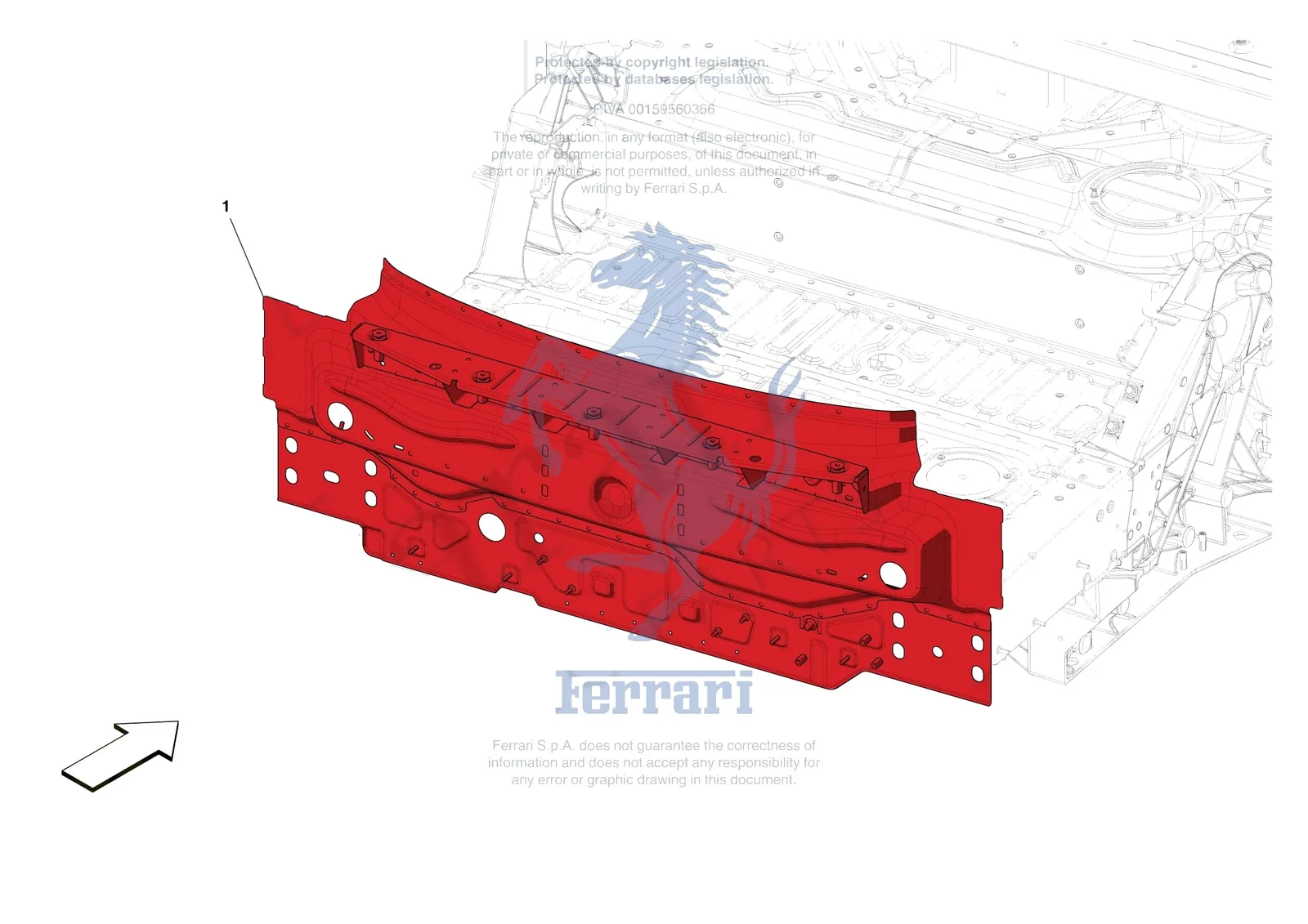 Ferrari Monza SP1 [VEHICLE TRIM] - E.7 - REAR SUBSTRUCTURE exploded diagram