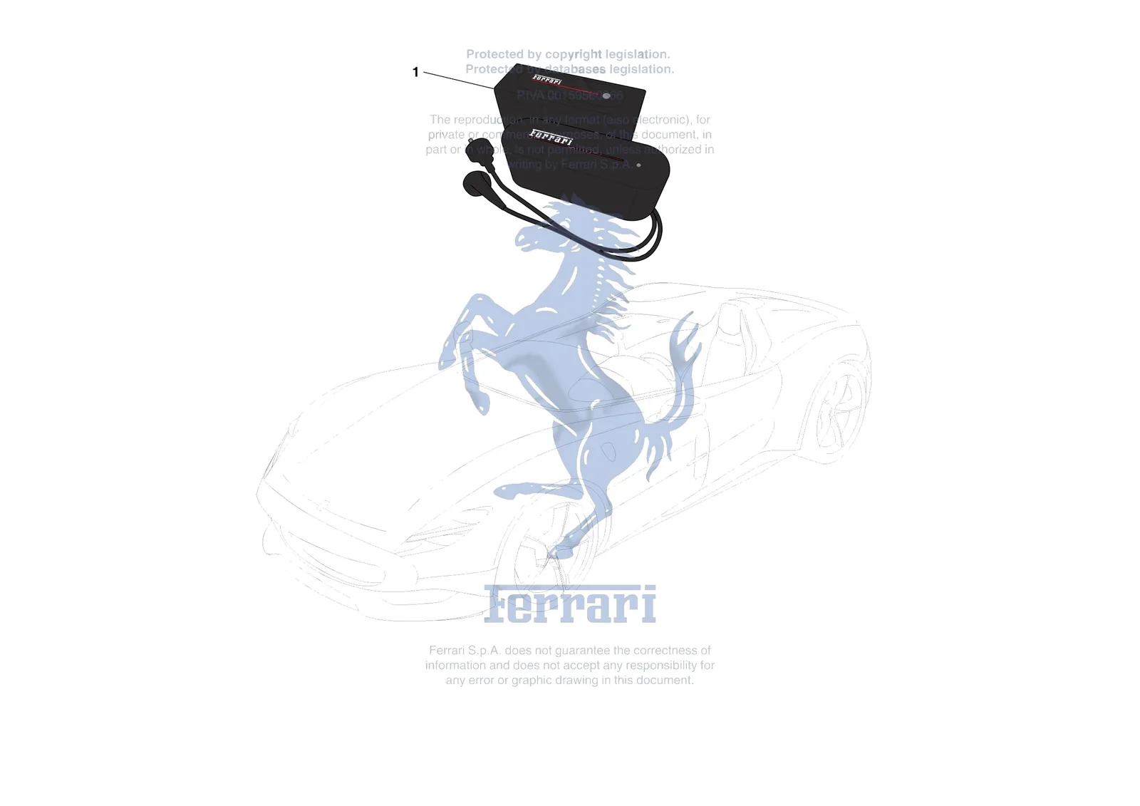 Ferrari Monza SP1 [ELECTRICAL SYSTEM] - F.2 - BATTERY CHARGING SYSTEM exploded diagram