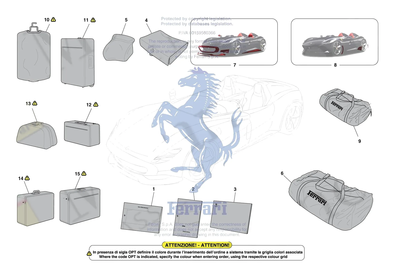 Ferrari Monza SP2 [MECHANICAL SYSTEM] - D.39 - OTHER ACCESSORIES exploded diagram