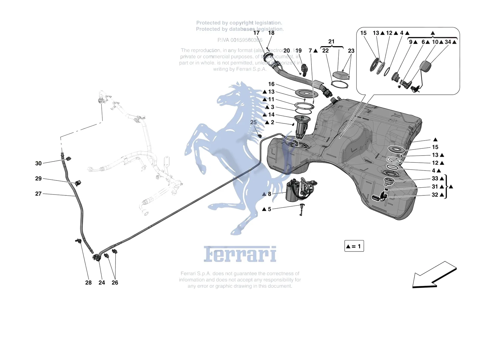 Ferrari Portofino M [MECHANICAL SYSTEM] - D.11 - FUEL TANK — Parts ...
