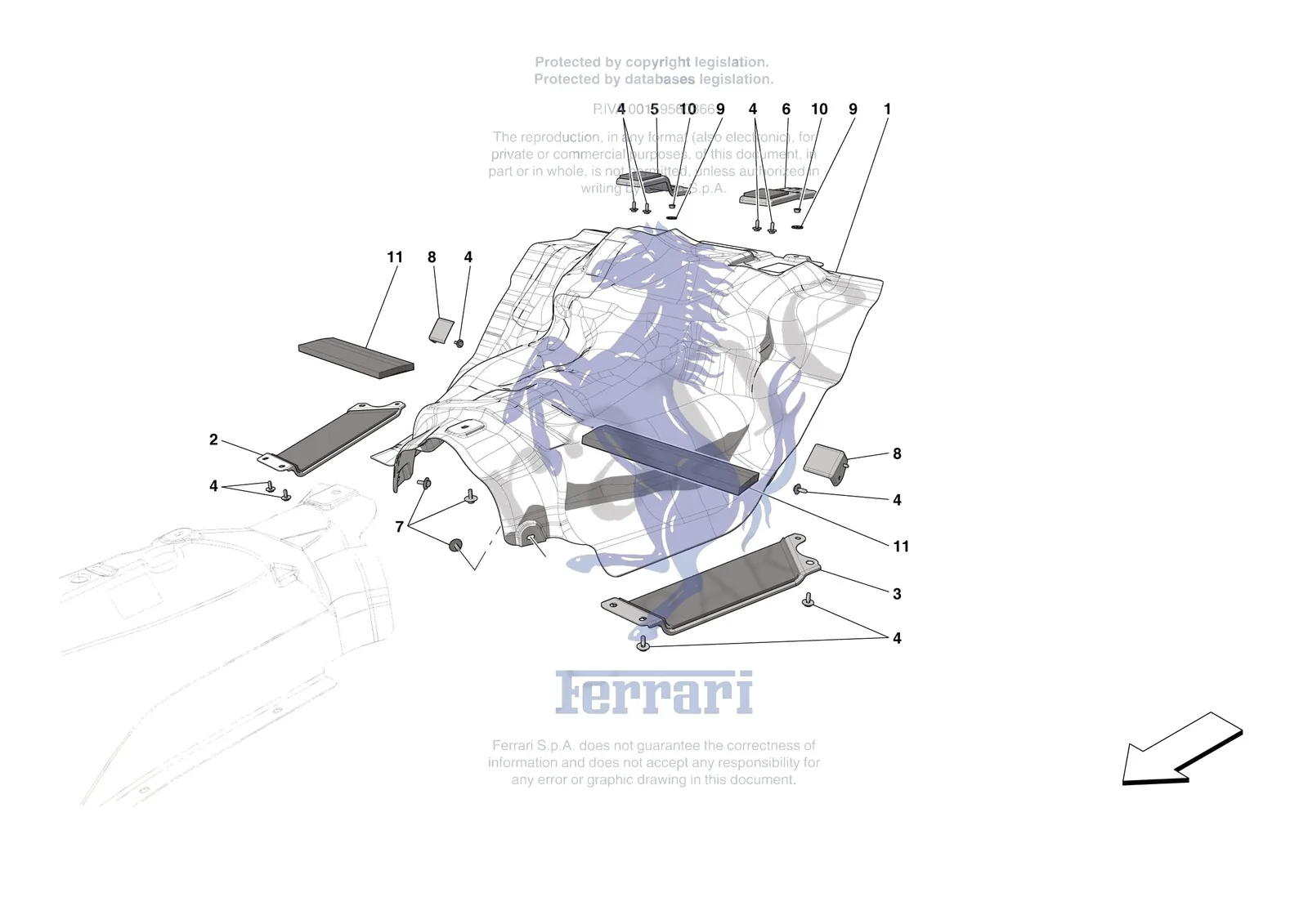Ferrari Portofino M [MECHANICAL SYSTEM] - D.12 - TANK MOUNTS exploded diagram