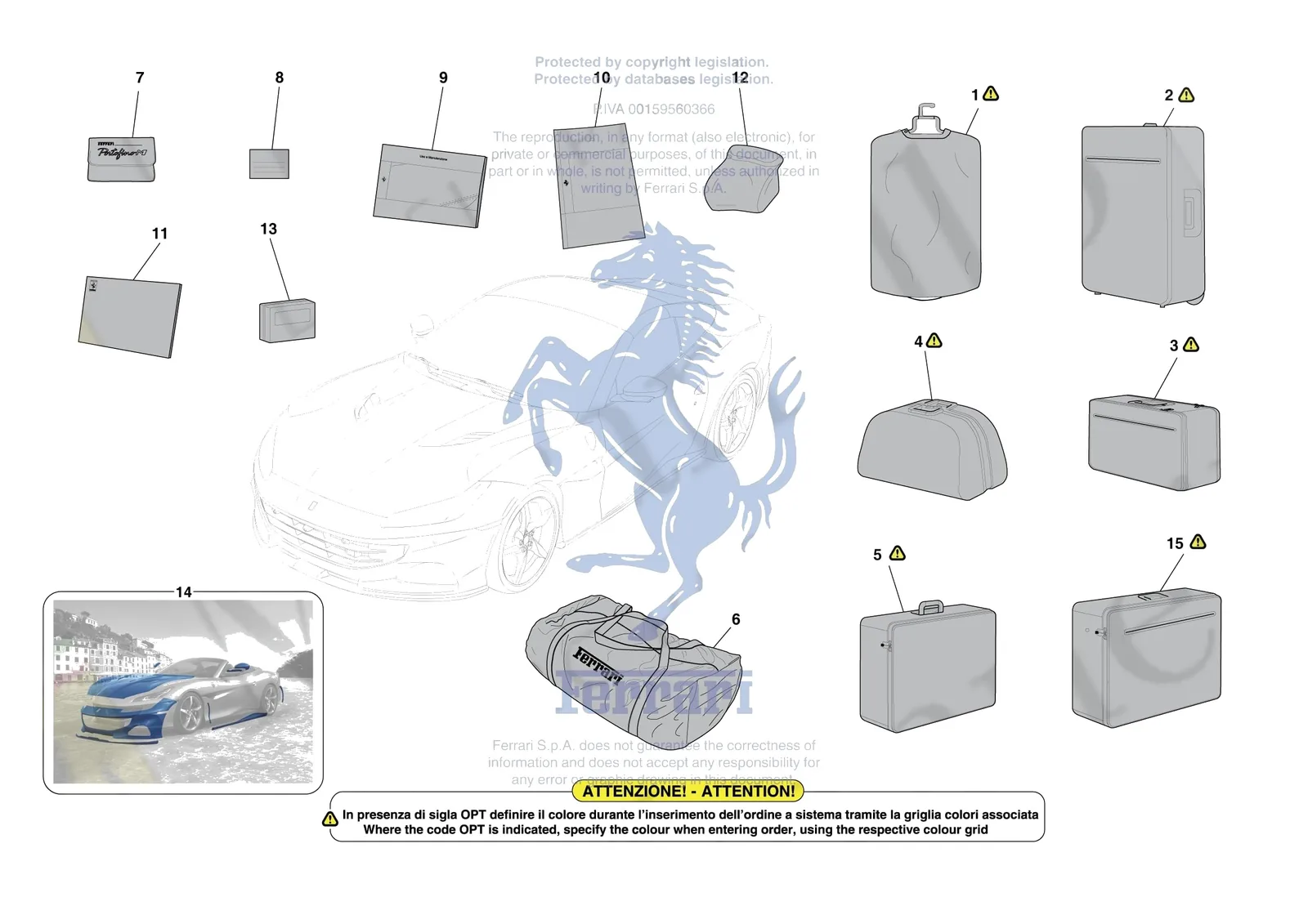 Ferrari Portofino M [MECHANICAL SYSTEM] - D.39 - OTHER ACCESSORIES exploded diagram