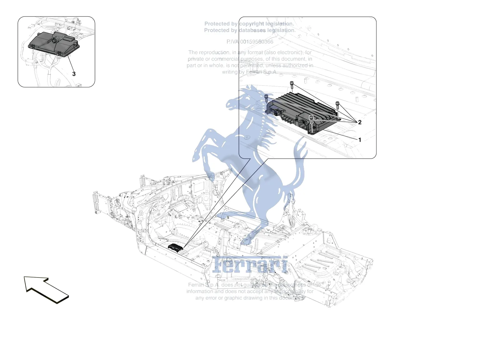 Ferrari Portofino M [ELECTRICAL SYSTEM] - F.13 - DATA LOGGER SYSTEM exploded diagram