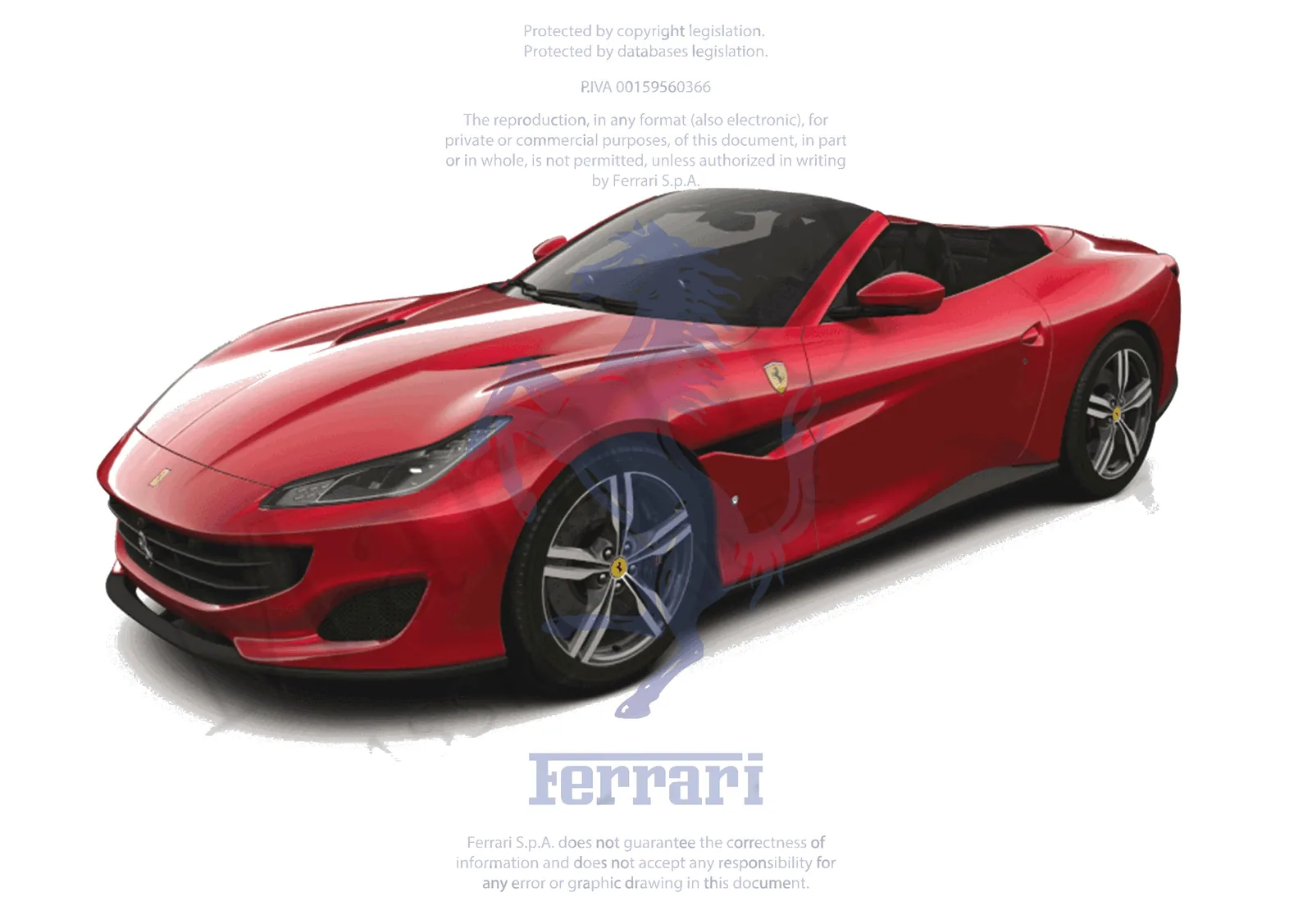 Ferrari Portofino MAINTENANCE -Applicable only for S.T. Schedule section- exploded diagram