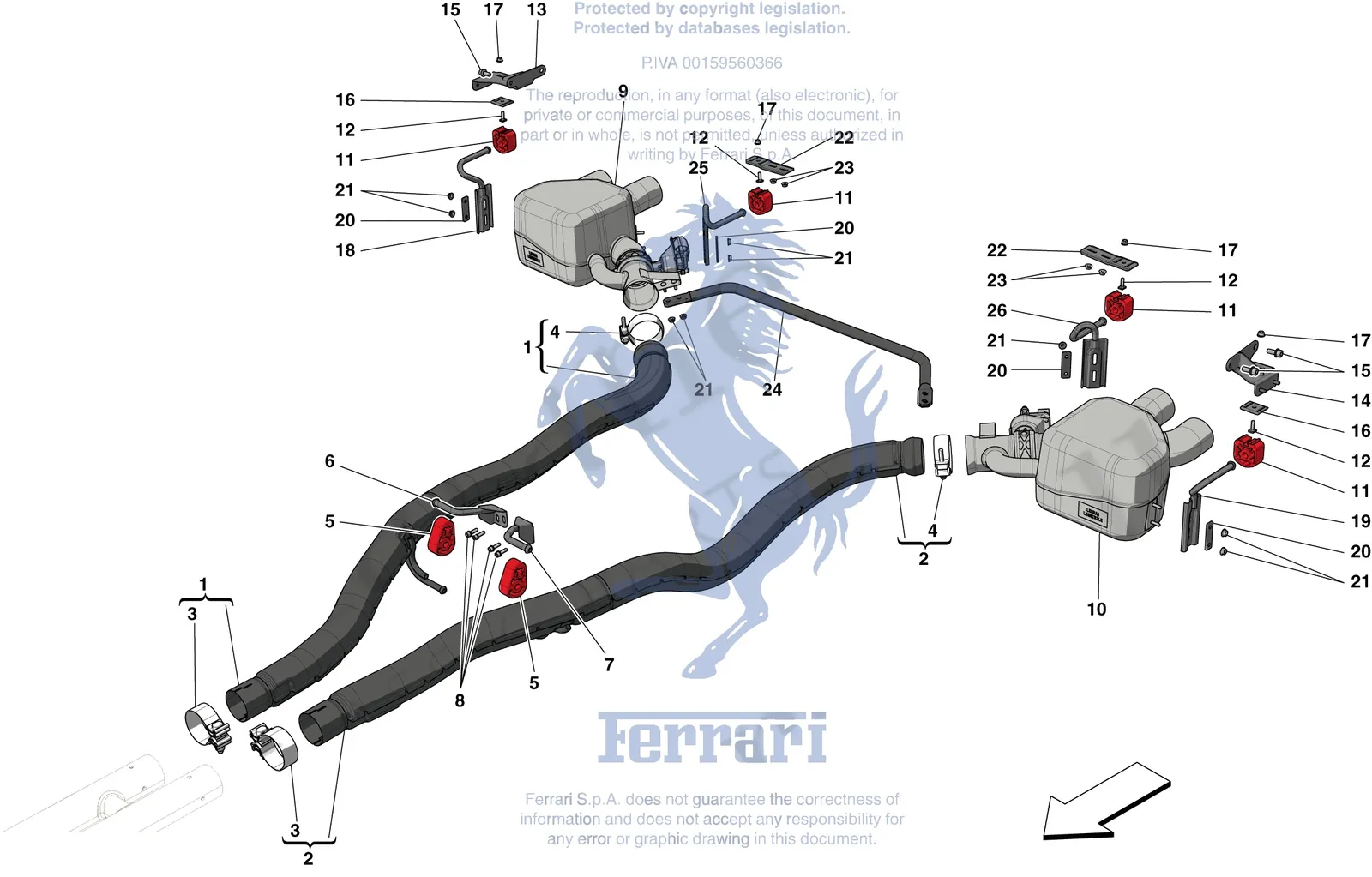 Exhaust System - Rear Section