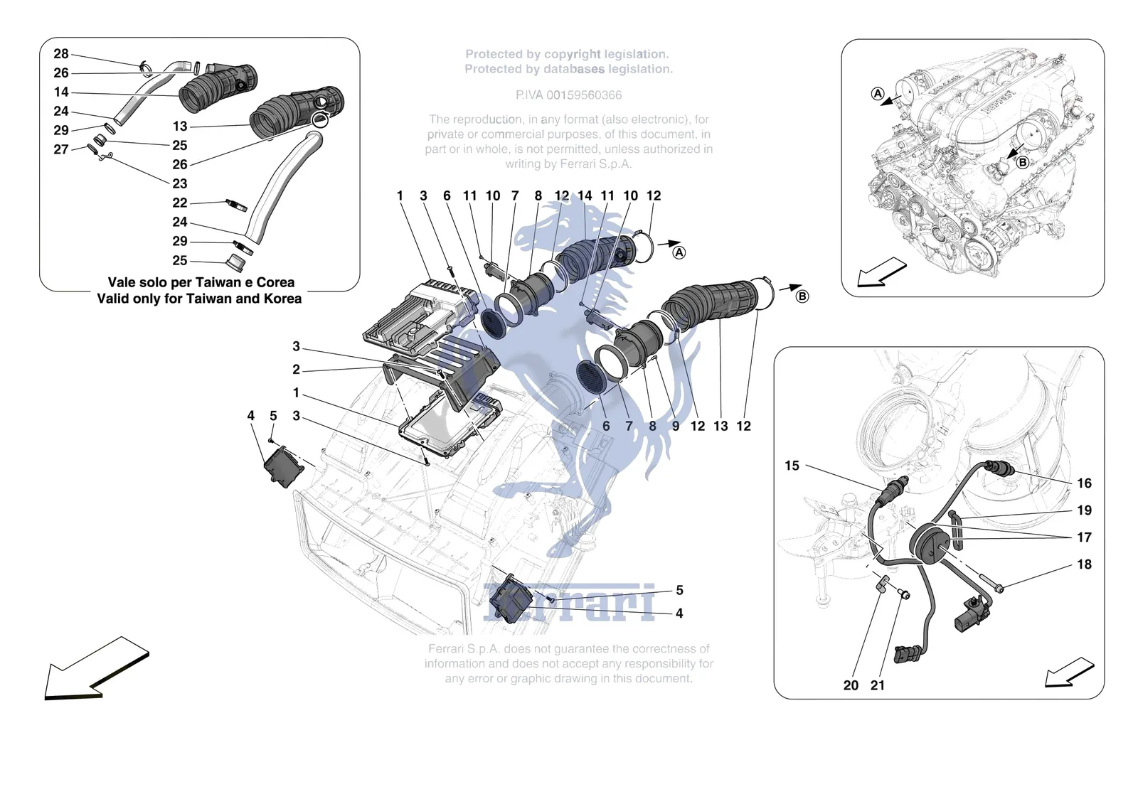 Ferrari Purosangue [MECHANICAL SYSTEM] - D.3 - ENGINE INJECTION CONTROL exploded diagram