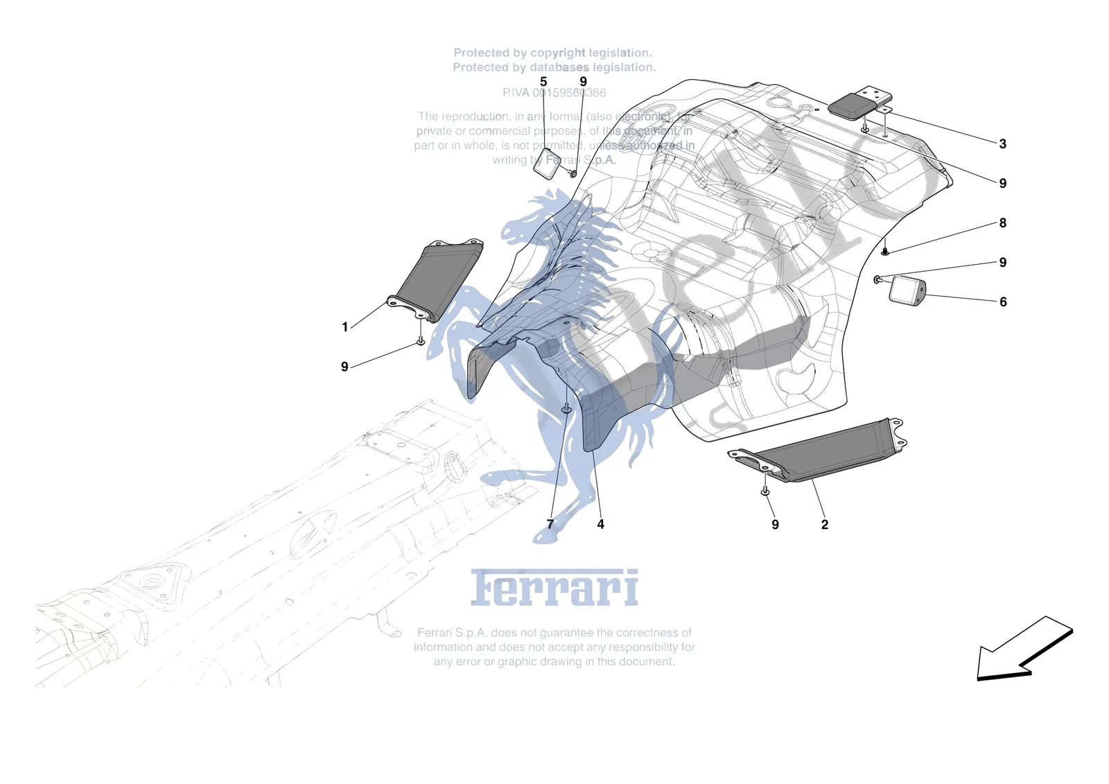 Ferrari Purosangue [MECHANICAL SYSTEM] - D.12 - TANK MOUNTS exploded diagram