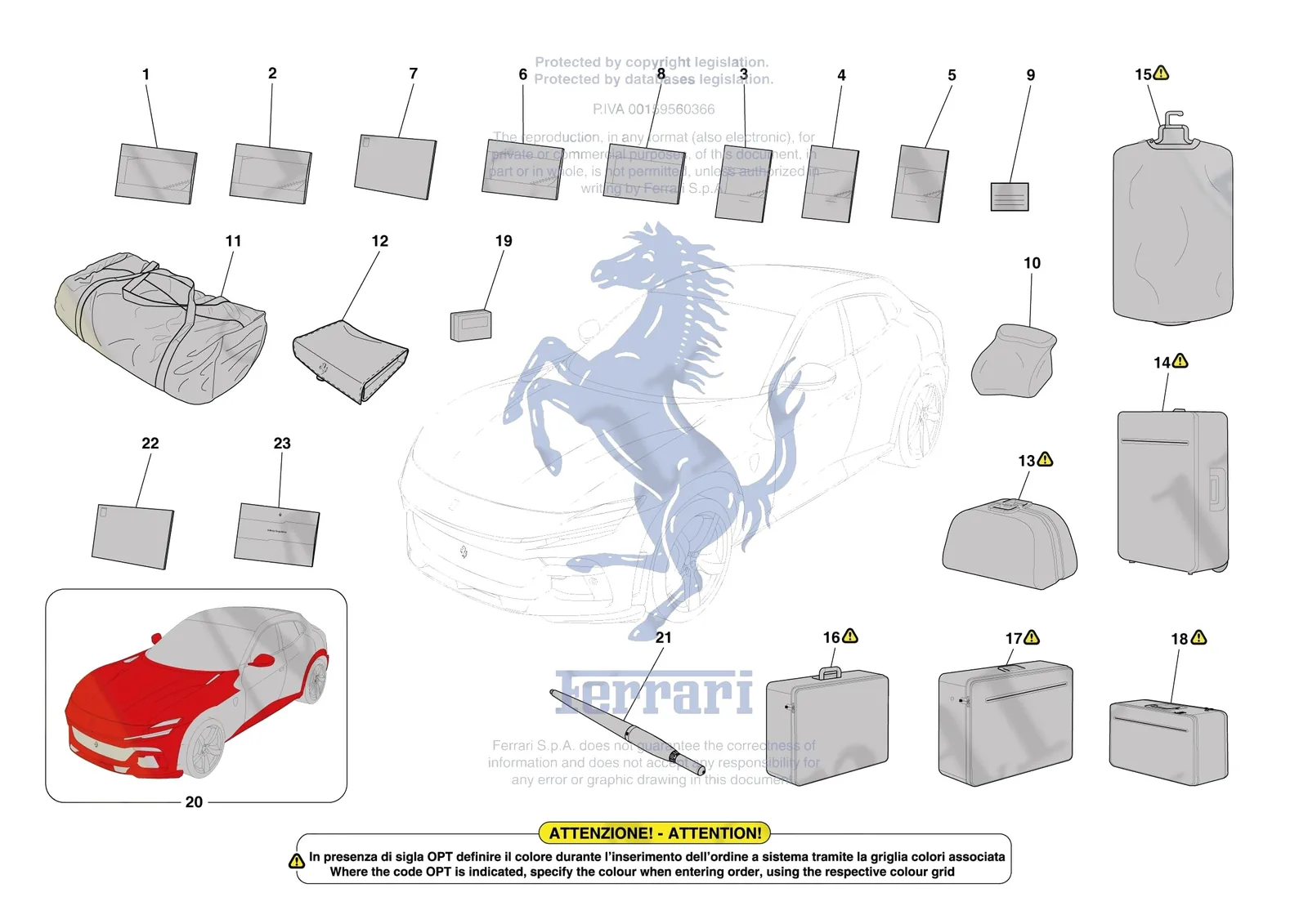 Ferrari Purosangue [MECHANICAL SYSTEM] - D.39 - OTHER ACCESSORIES exploded diagram