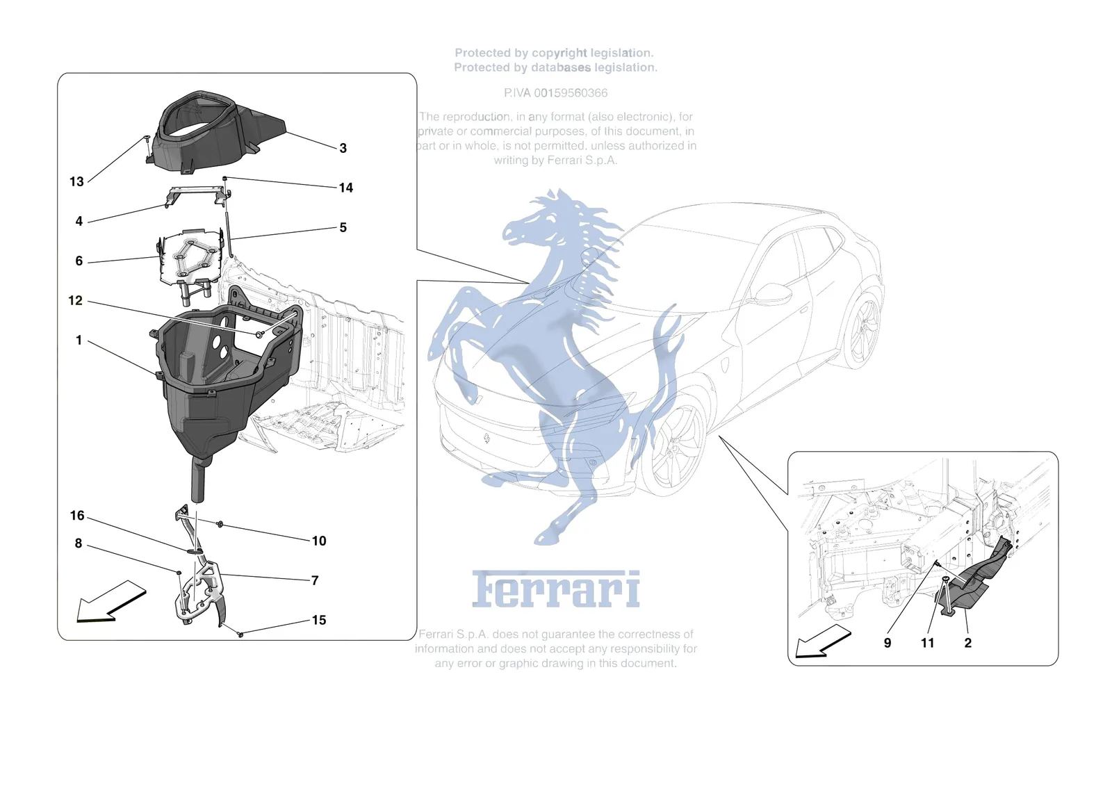 Ferrari Purosangue [VEHICLE TRIM] - E.23 - LATERAL AIR INTAKES exploded diagram