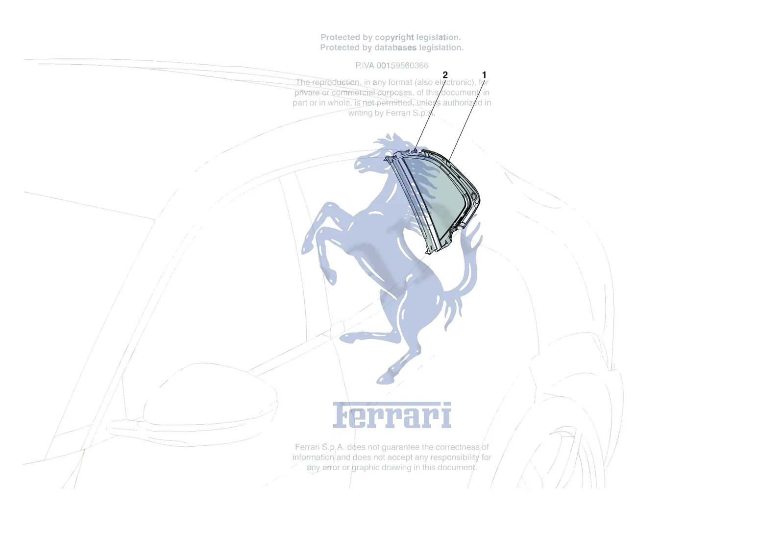 Ferrari Purosangue [VEHICLE TRIM] - E.27 - SIDE WINDOWS exploded diagram