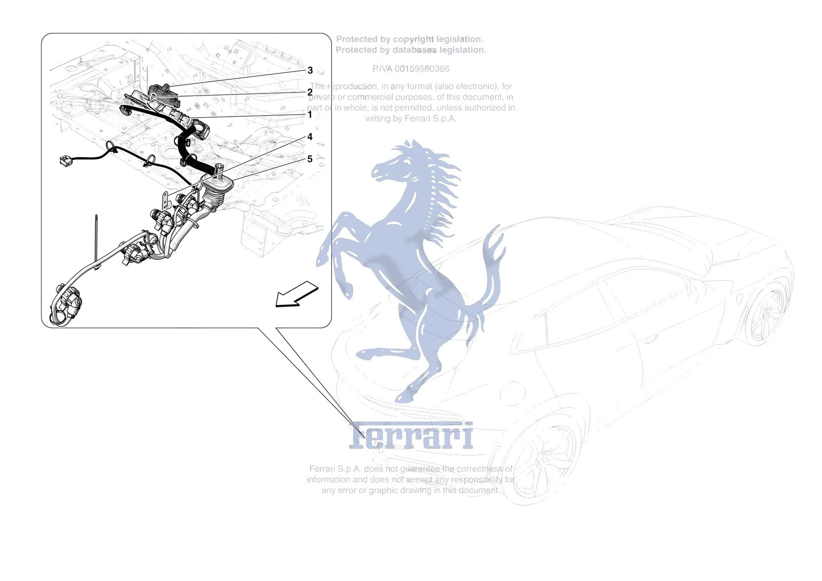 Ferrari Purosangue [ELECTRICAL SYSTEM] - F.12 - DCT GEARBOX SYSTEM exploded diagram