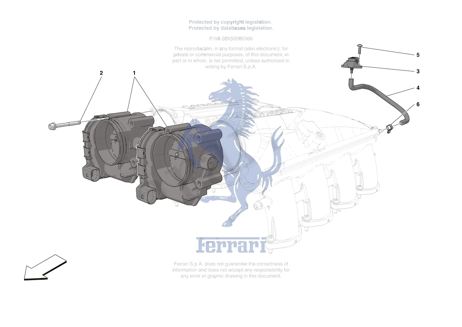 Ferrari Roma Spider [ENGINE] - B.15 - INJECTION CONTROL exploded diagram