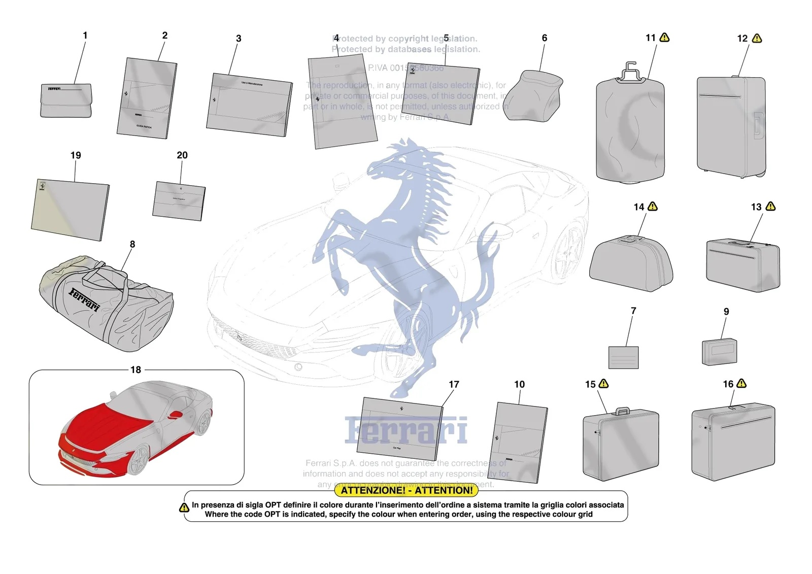 Ferrari Roma Spider [MECHANICAL SYSTEM] - D.39 - OTHER ACCESSORIES exploded diagram