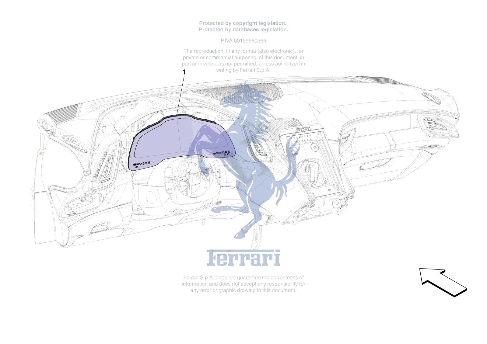 Ferrari Roma Spider [ELECTRICAL SYSTEM] - F.3 - INSTRUMENTATION exploded diagram