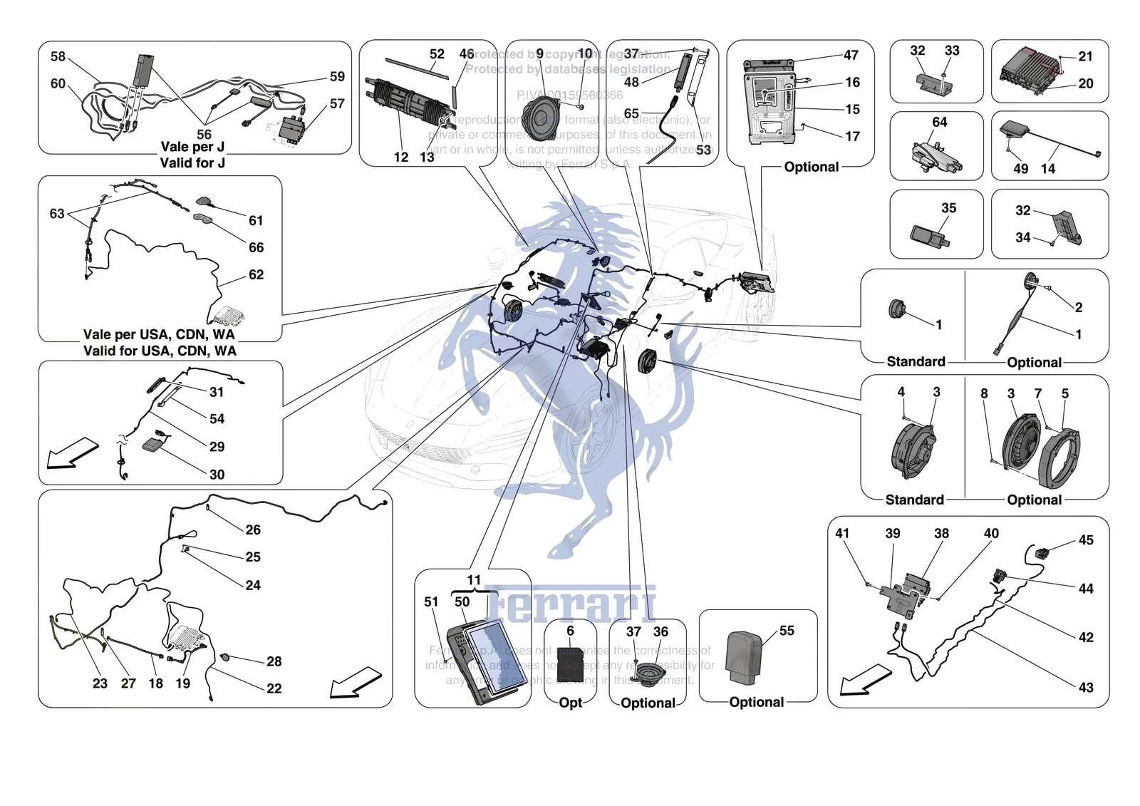Ferrari Roma Spider [ELECTRICAL SYSTEM] - F.10 - AUDIO UNIT exploded diagram
