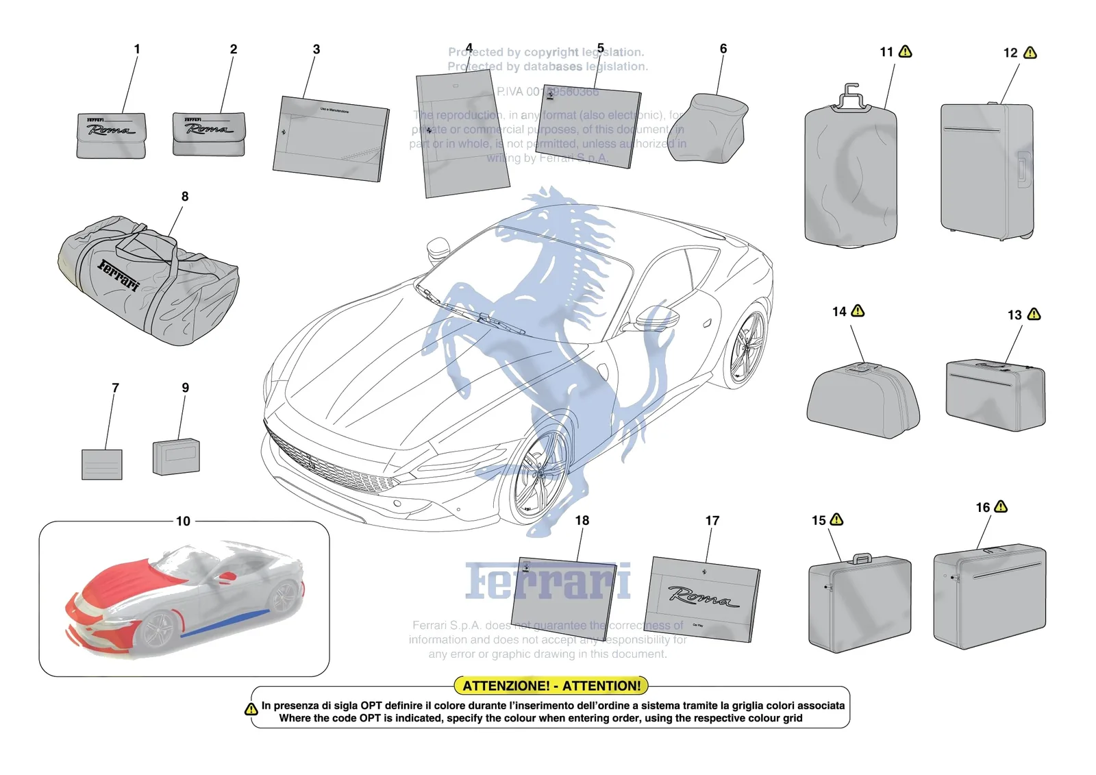 Ferrari Roma [MECHANICAL SYSTEM] - D.39 - OTHER ACCESSORIES exploded diagram