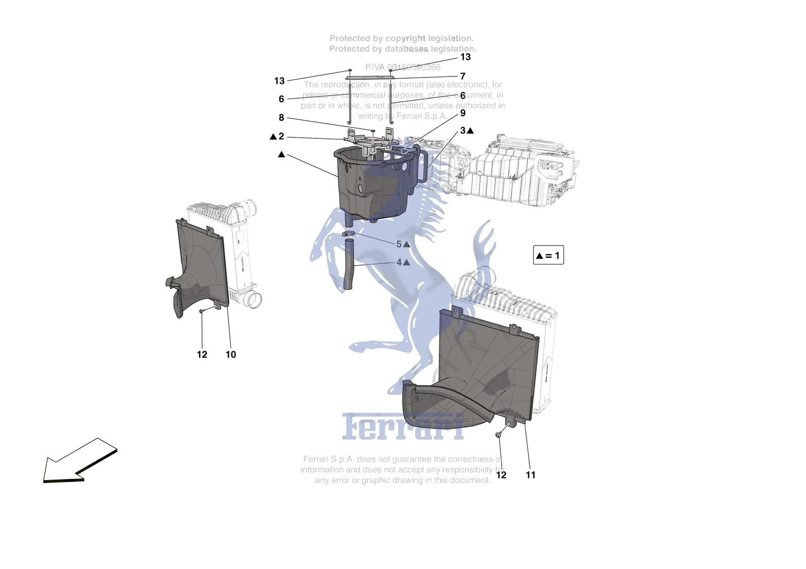Ferrari Roma [VEHICLE TRIM] - E.23 - LATERAL AIR INTAKES exploded diagram