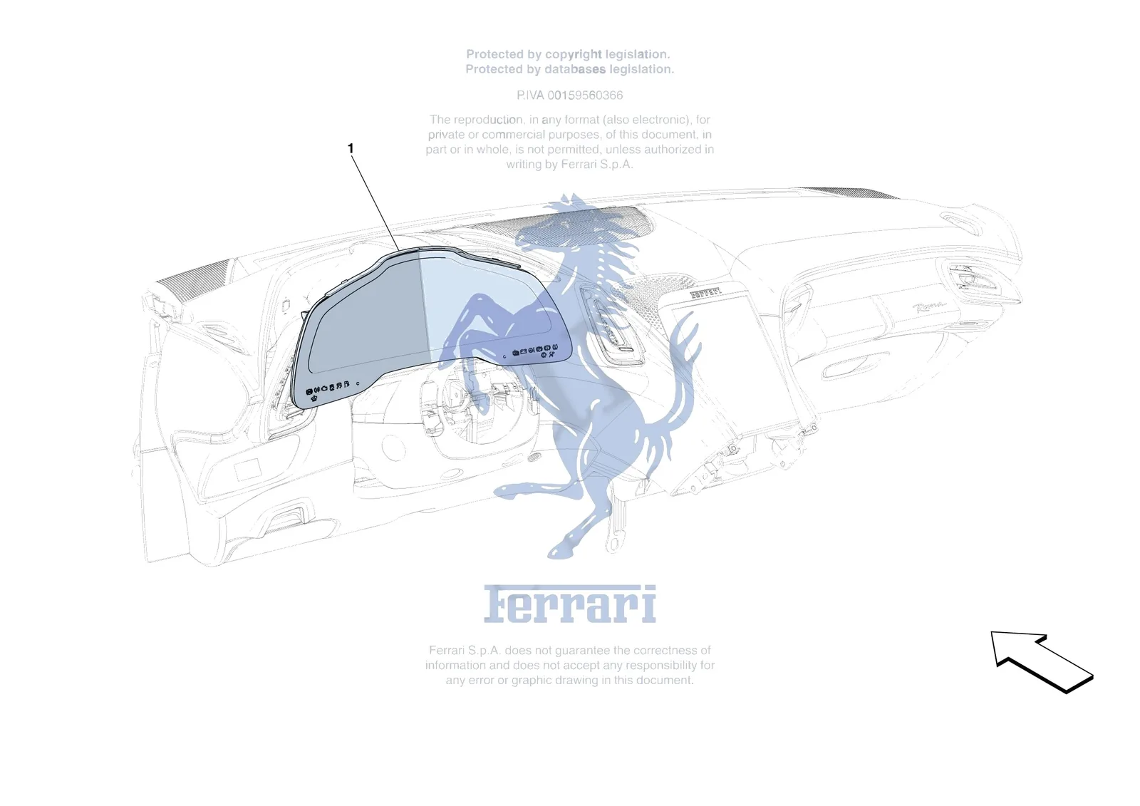 Ferrari Roma [ELECTRICAL SYSTEM] - F.3 - INSTRUMENTATION exploded diagram