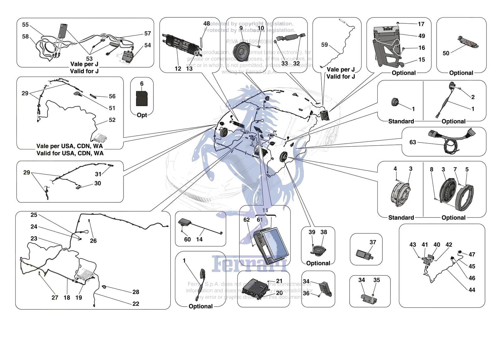 Ferrari Roma [ELECTRICAL SYSTEM] - F.10 - AUDIO UNIT exploded diagram