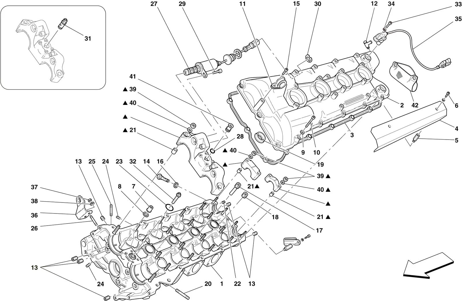 Left Hand Cylinder Head
