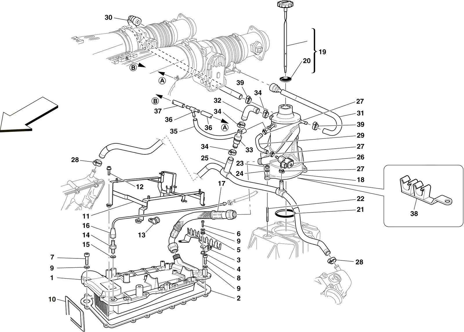 Lubrication System - Tank - Heat Exchanger