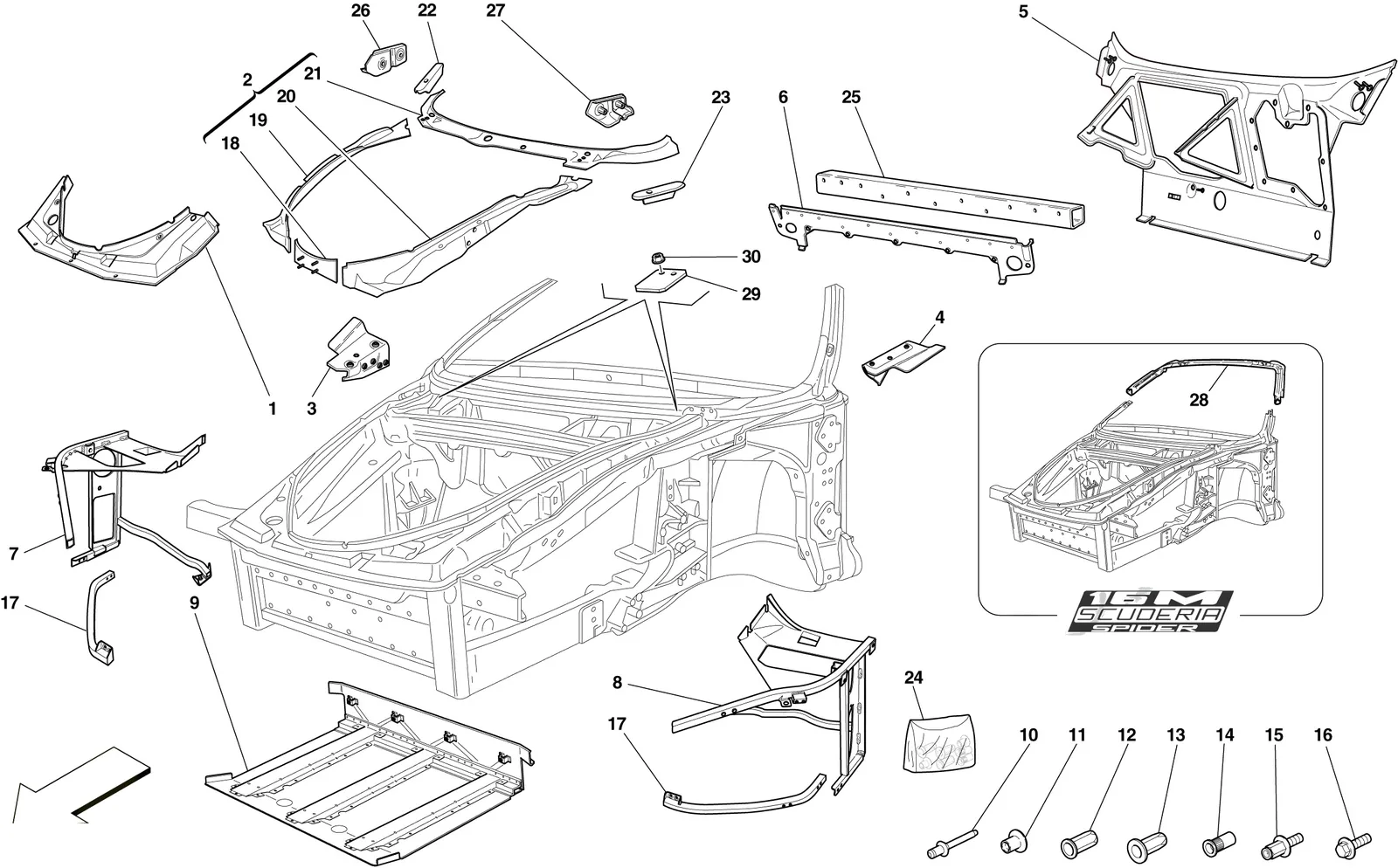 Chassis - Complete Front Structure And Panels