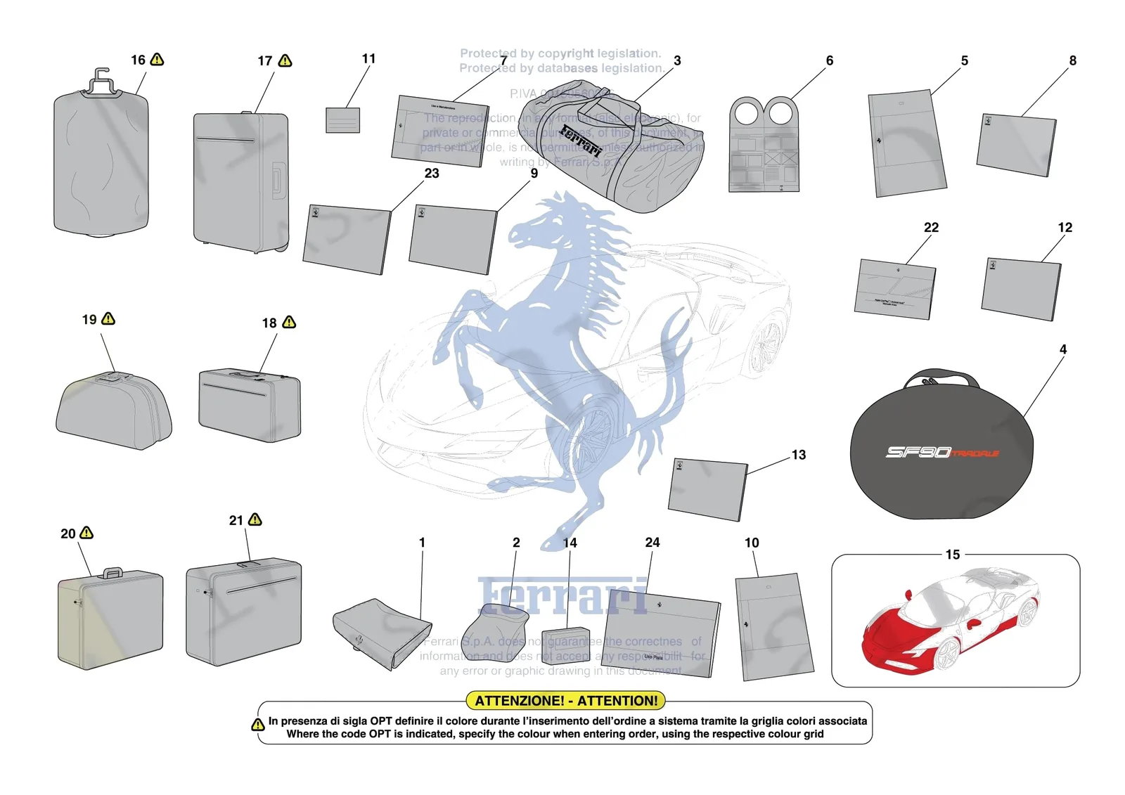 Ferrari SF90 Stradale [MECHANICAL SYSTEM] - D.39 - OTHER ACCESSORIES exploded diagram