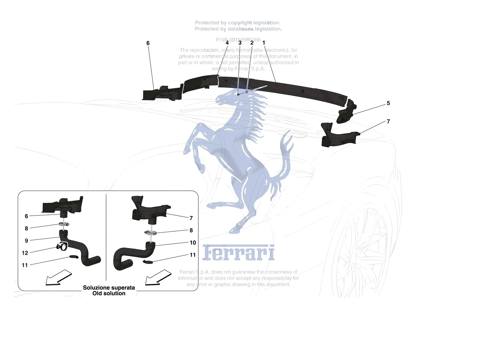 Ferrari SF90 Stradale [VEHICLE TRIM] - E.24 - REAR AIR INTAKES exploded diagram