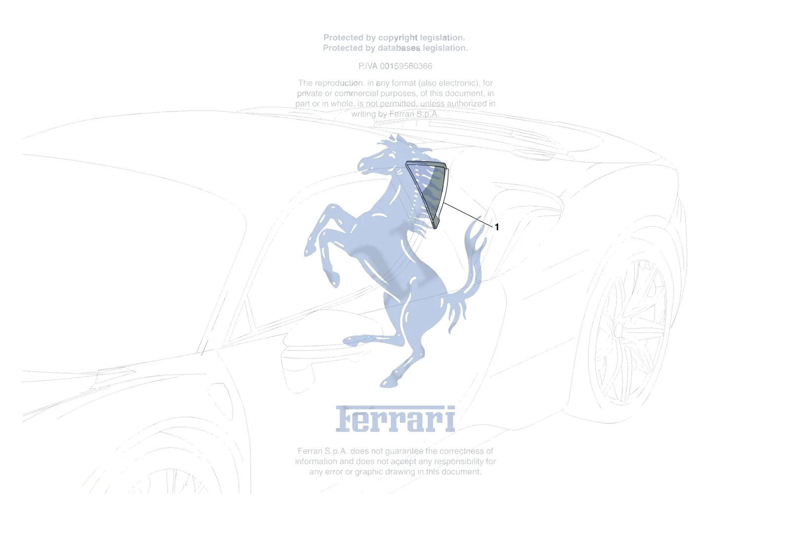 Ferrari SF90 Stradale [VEHICLE TRIM] - E.27 - SIDE WINDOWS exploded diagram