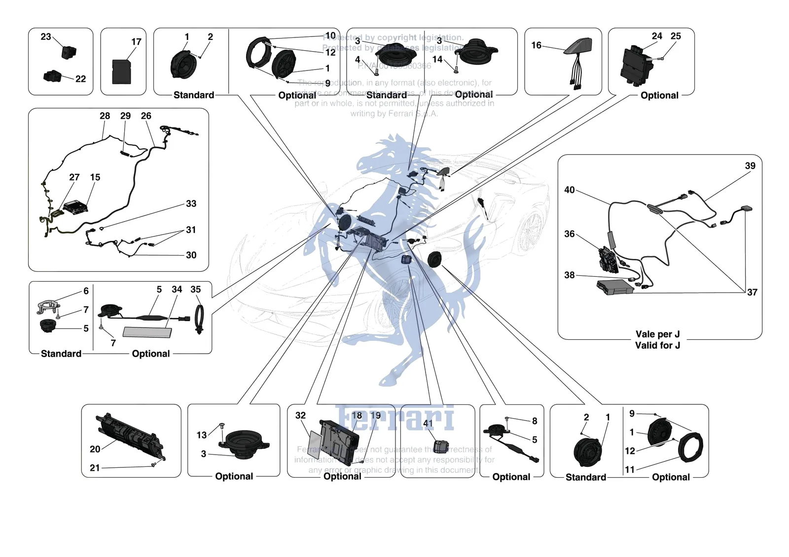Ferrari SF90 Stradale [ELECTRICAL SYSTEM] - F.10 - AUDIO UNIT exploded diagram